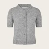 Sanoura ss Cardigan - Grey Mel.