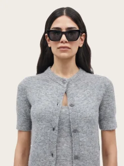 Sanoura ss Cardigan - Grey Mel.