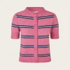 Sanoura ss Cardigan - Rose Wine St.