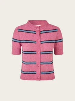 Sanoura ss Cardigan - Rose Wine St.