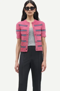 Sanoura ss Cardigan - Rose Wine St.