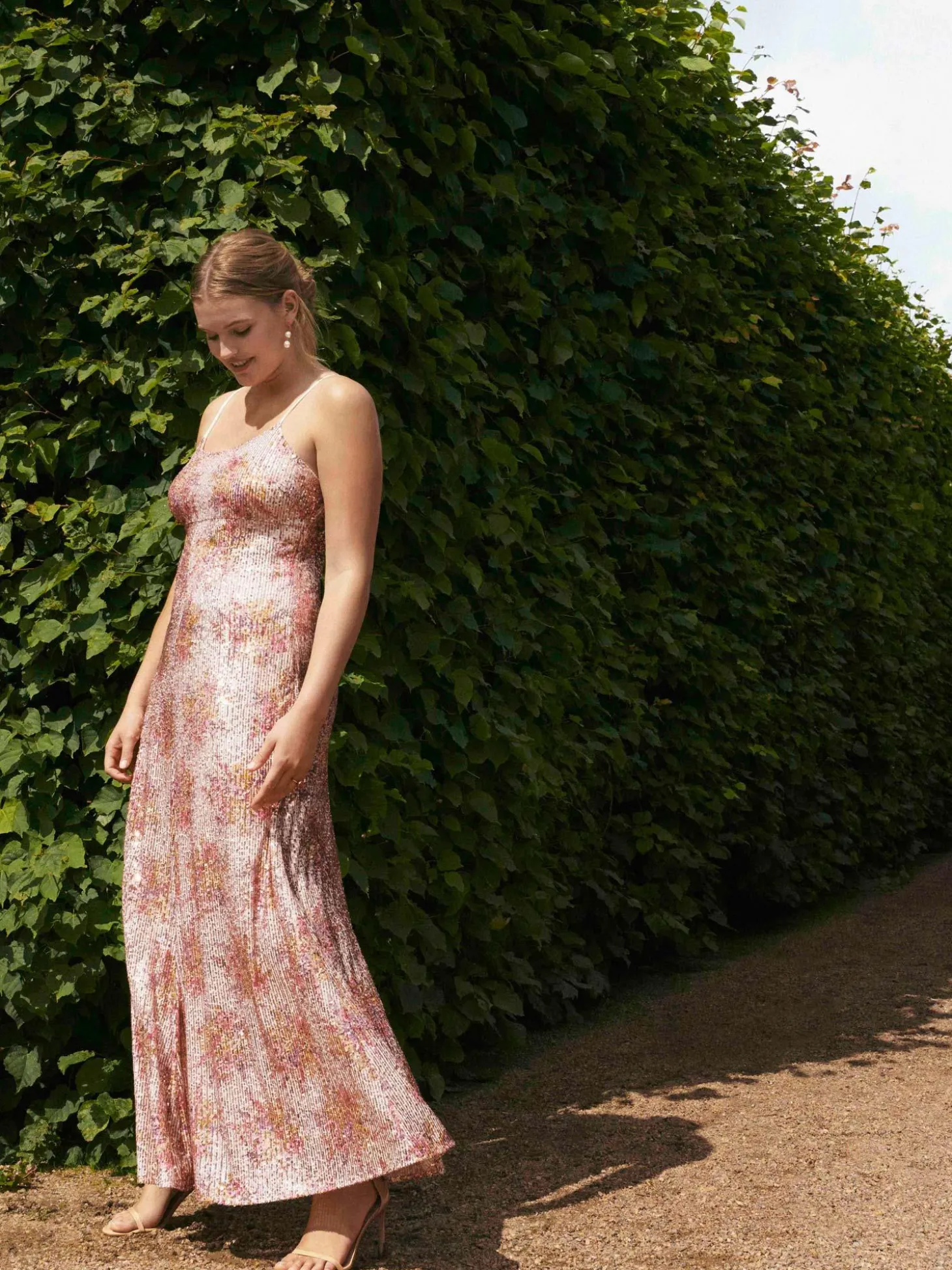 Sequins Strap Dress - Bright Bouquet