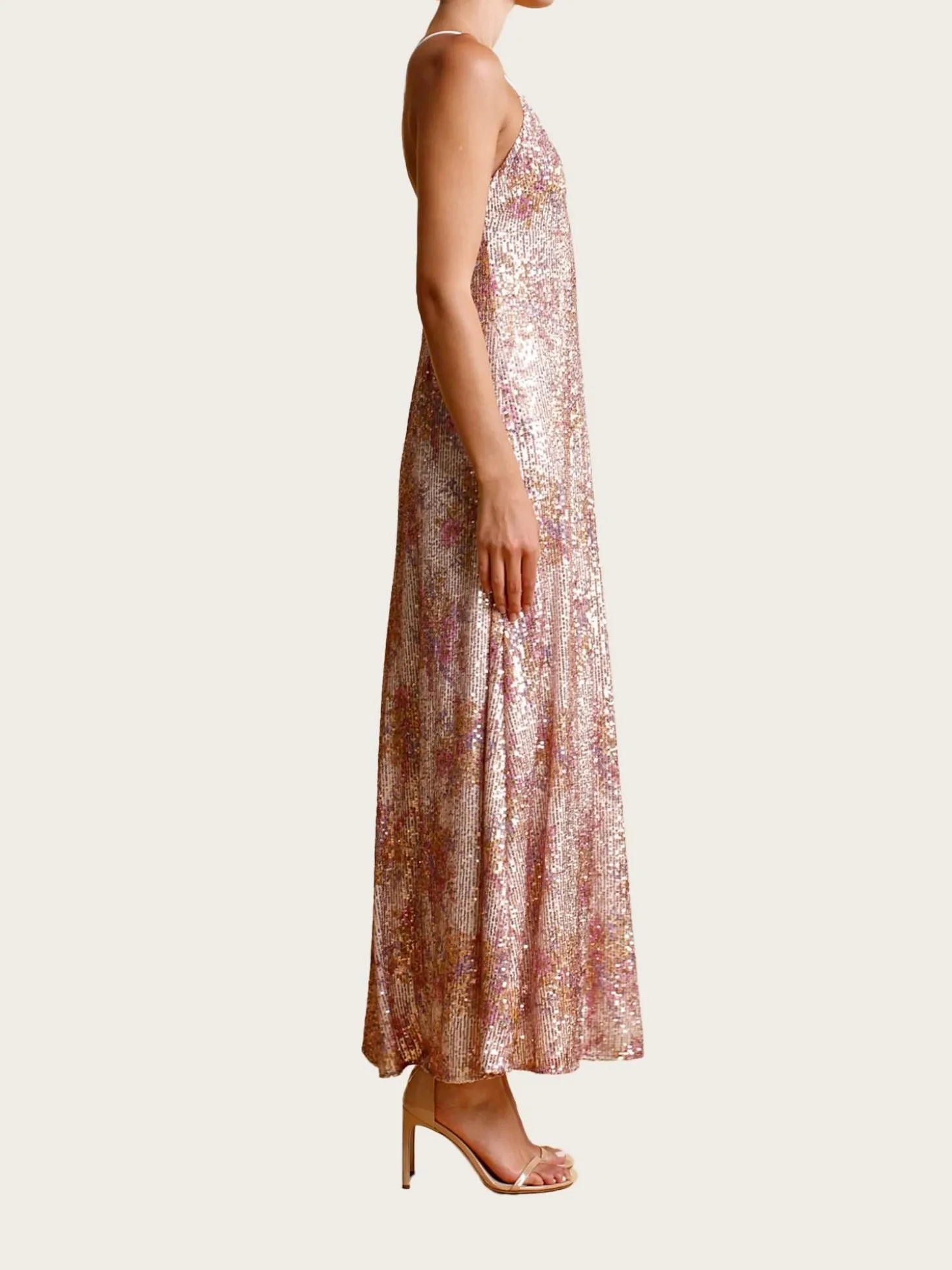 Sequins Strap Dress - Bright Bouquet