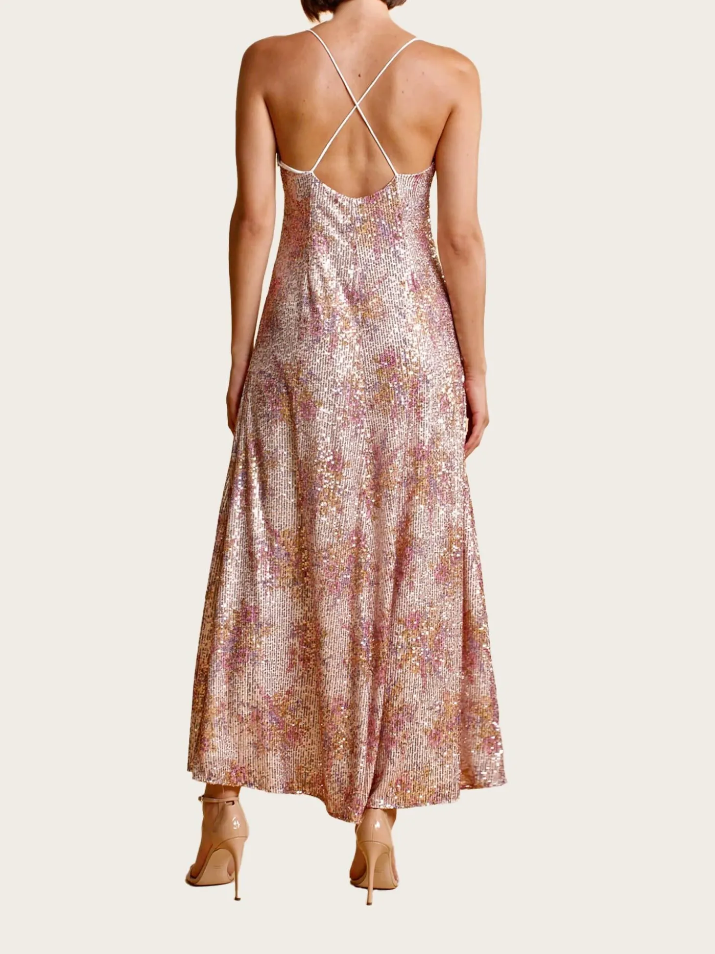 Sequins Strap Dress - Bright Bouquet