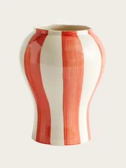 Sobremesa Stripe Vase Small - Red