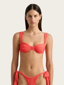 Sol Bikini Top - Vermillon