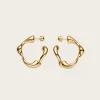 Splash Hoops Small PAIR - Gold