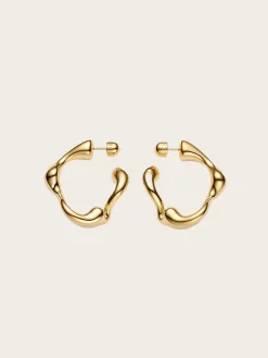 Splash Hoops Small PAIR - Gold