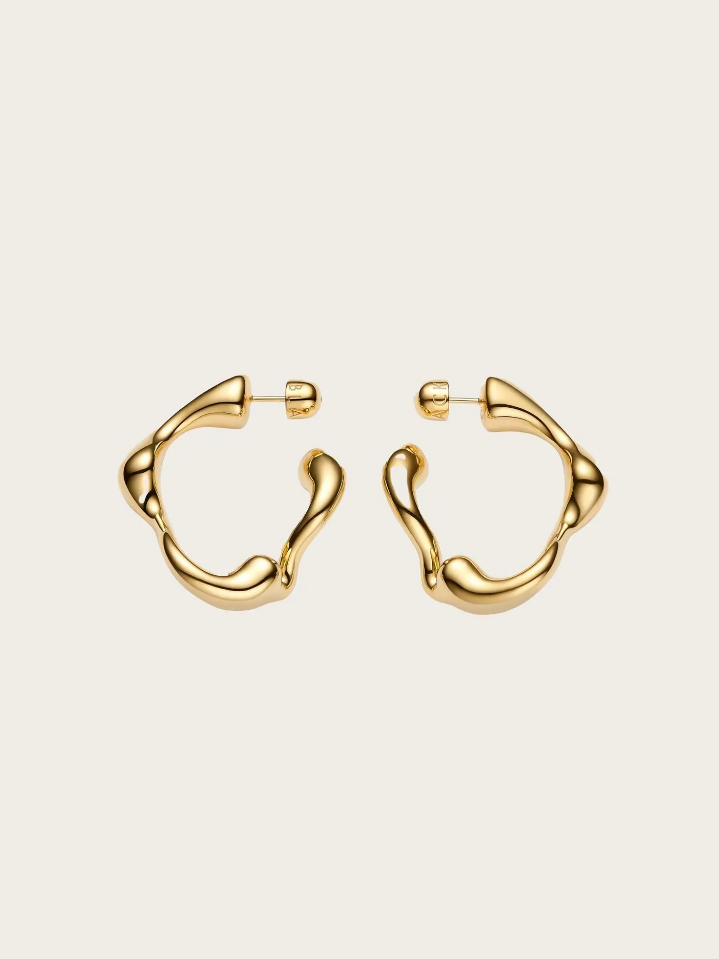 Splash Hoops Small PAIR - Gold