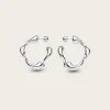 Splash Hoops Small PAIR - Silver