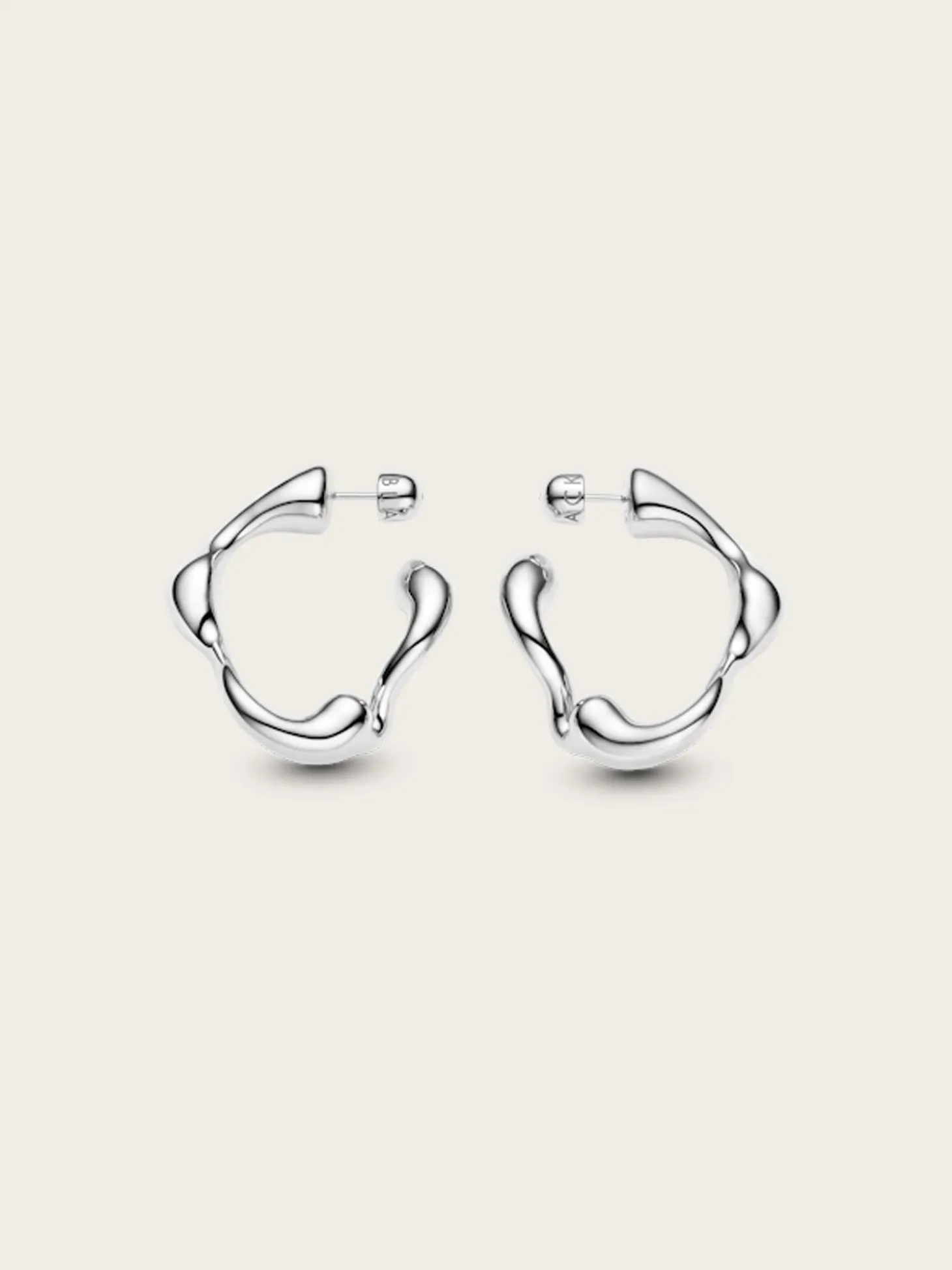 Splash Hoops Small PAIR - Silver