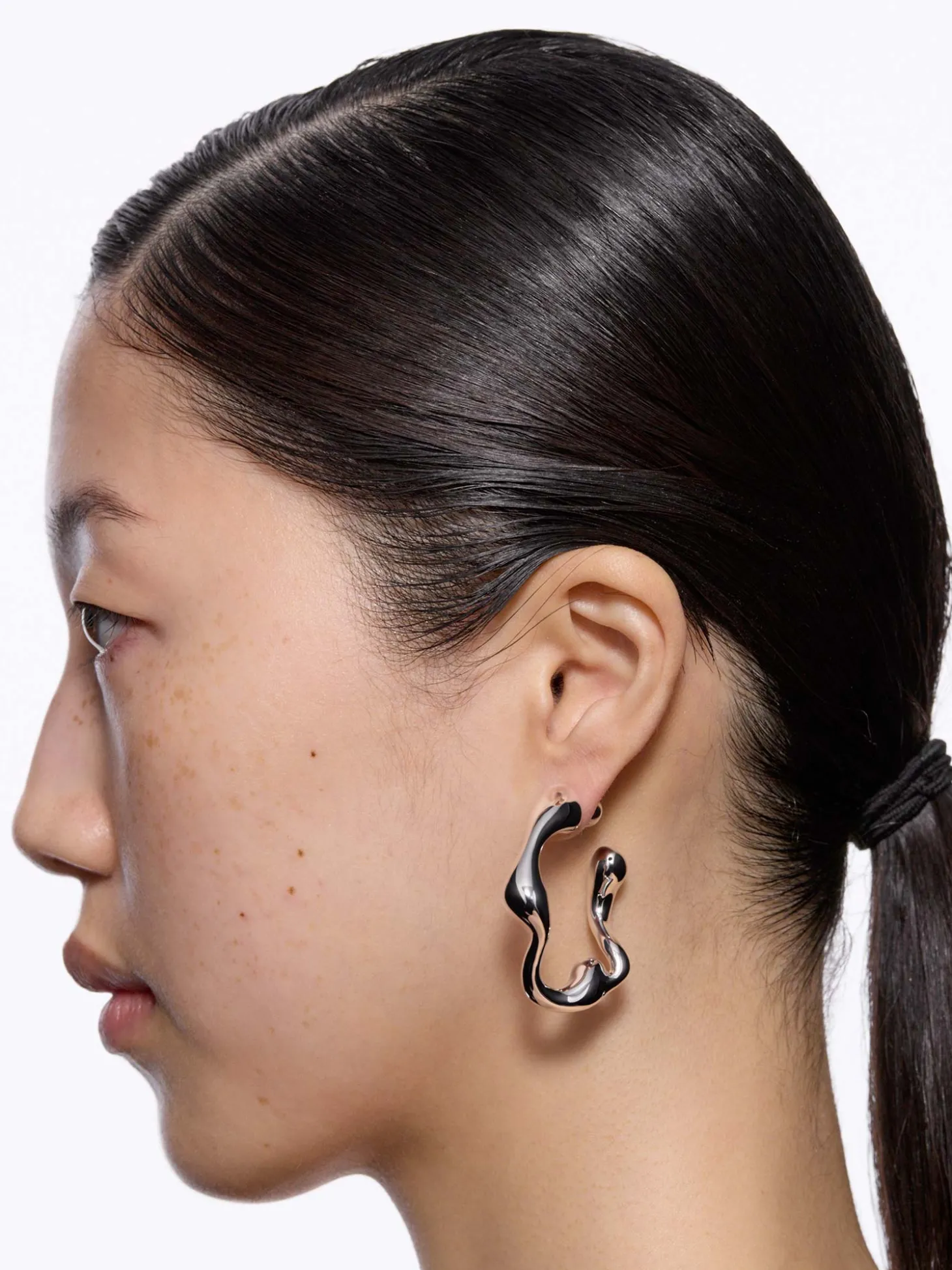 Splash Hoops Small PAIR - Silver