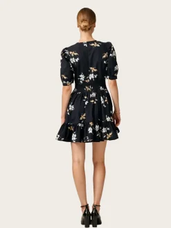 Structured Mini Dress - Blue Bouquet