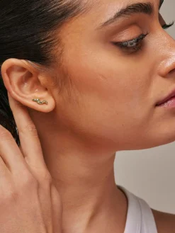 Studs Lydia 1 Pc. - Green CZ