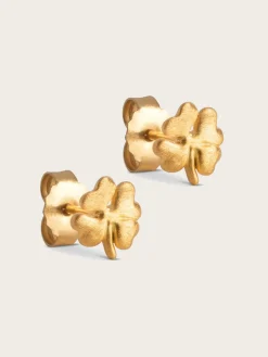 Studs Organic Clover - Gold