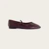 Sway Burgundy Leather Ballet Flats