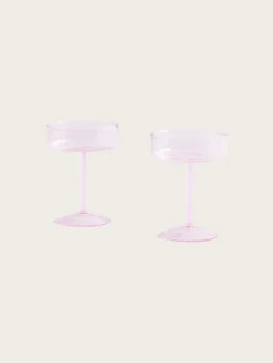 Tint Couple Glass - Set of 2 - Pink