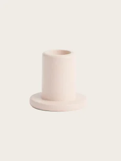 Tube Candleholder Concrete-Small - Light Pink