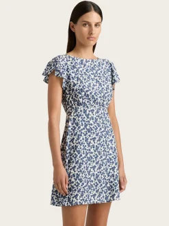 Valaras Mini Dress - Leilani Print/Mid Blue