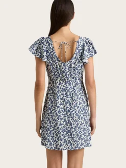 Valaras Mini Dress - Leilani Print/Mid Blue