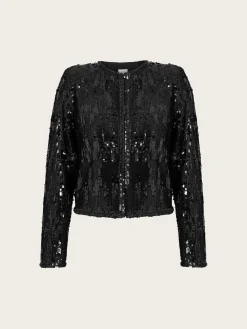 Vela Sequin Jacket - Black
