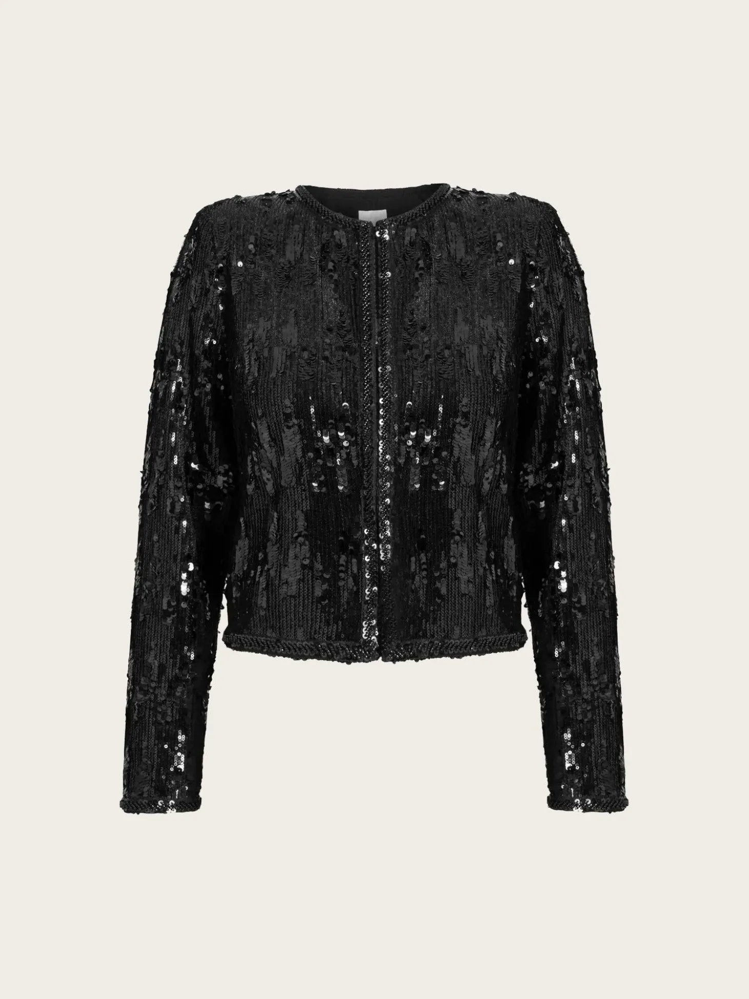 Vela Sequin Jacket - Black