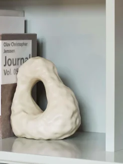 W&S Boulder Bookend - Ivory