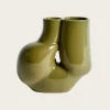 WS Chubby Vase - Olive Green