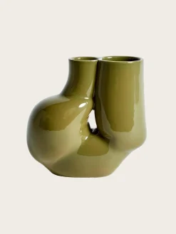 WS Chubby Vase - Olive Green