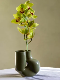 WS Chubby Vase - Olive Green
