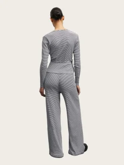 2x2 Cotton Stripe Susi LS Top - Parisian Night/Vanilla Ice