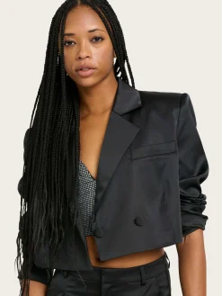 Yacmine Short Blazer - Black