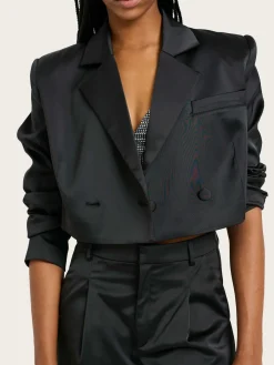 Yacmine Short Blazer - Black