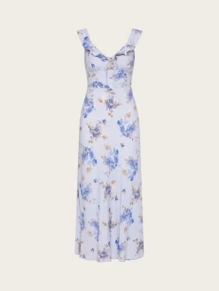 Yvonne Midi Dress - Leona Floral Lilac
