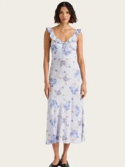 Yvonne Midi Dress - Leona Floral Lilac