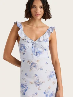 Yvonne Midi Dress - Leona Floral Lilac