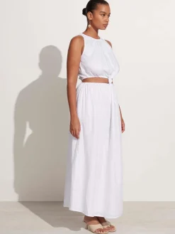 Zeta Midi Dress - White