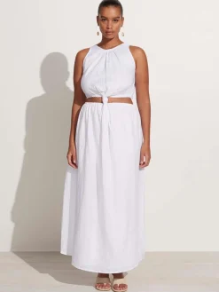 Zeta Midi Dress - White
