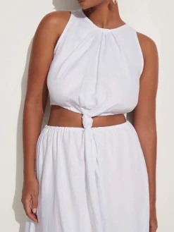 Zeta Midi Dress - White